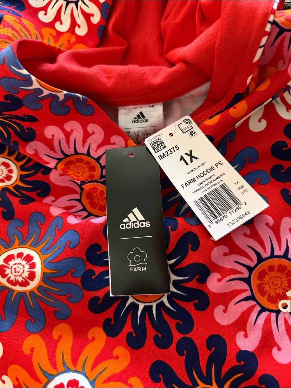 Adidas x FARM Rio Floral Hoodie & Flared Pants Set – NWT | Size 1X - Picture 9 of 16